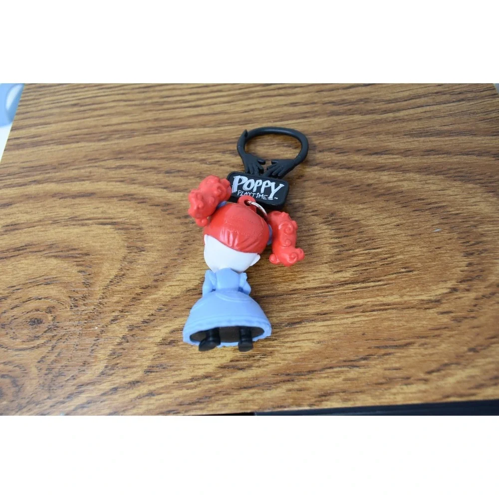 Poppy Playtime Poppy Character Keychain Backpack Bag Clip Red Hair